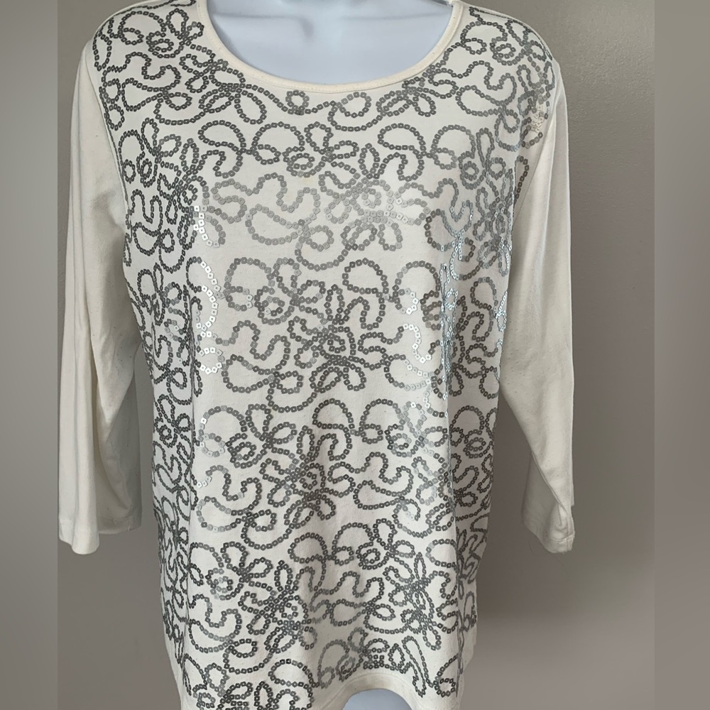 Alfred Dunner Sequin Tee